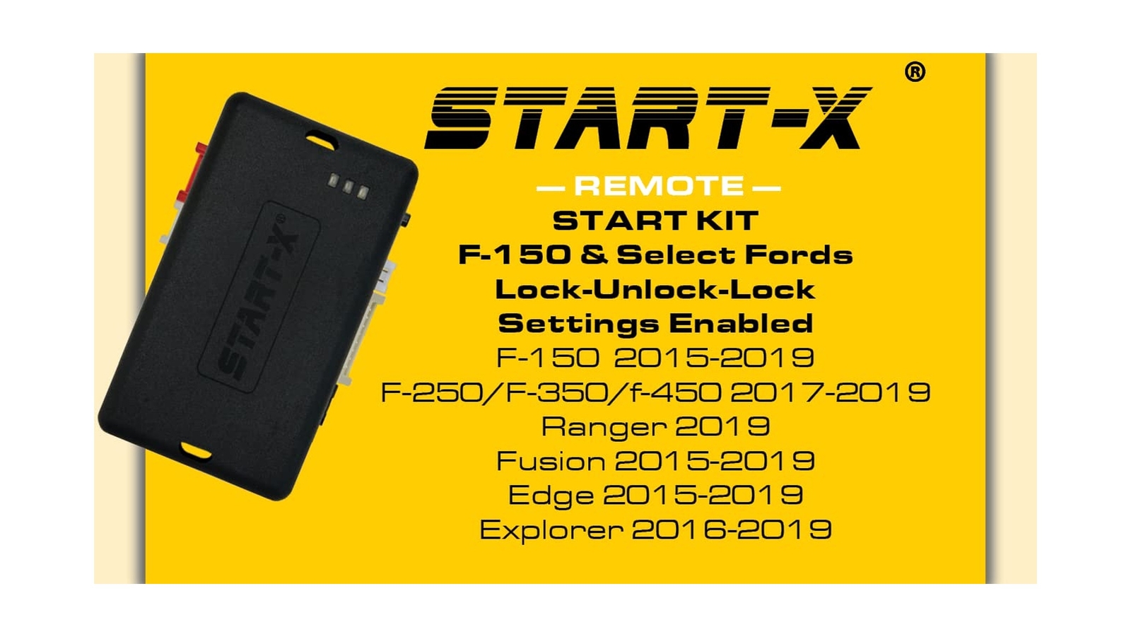 Start-X Remote Start Kit Compatible with F-150 15-19, F-250 17-19, Ranger 19,...