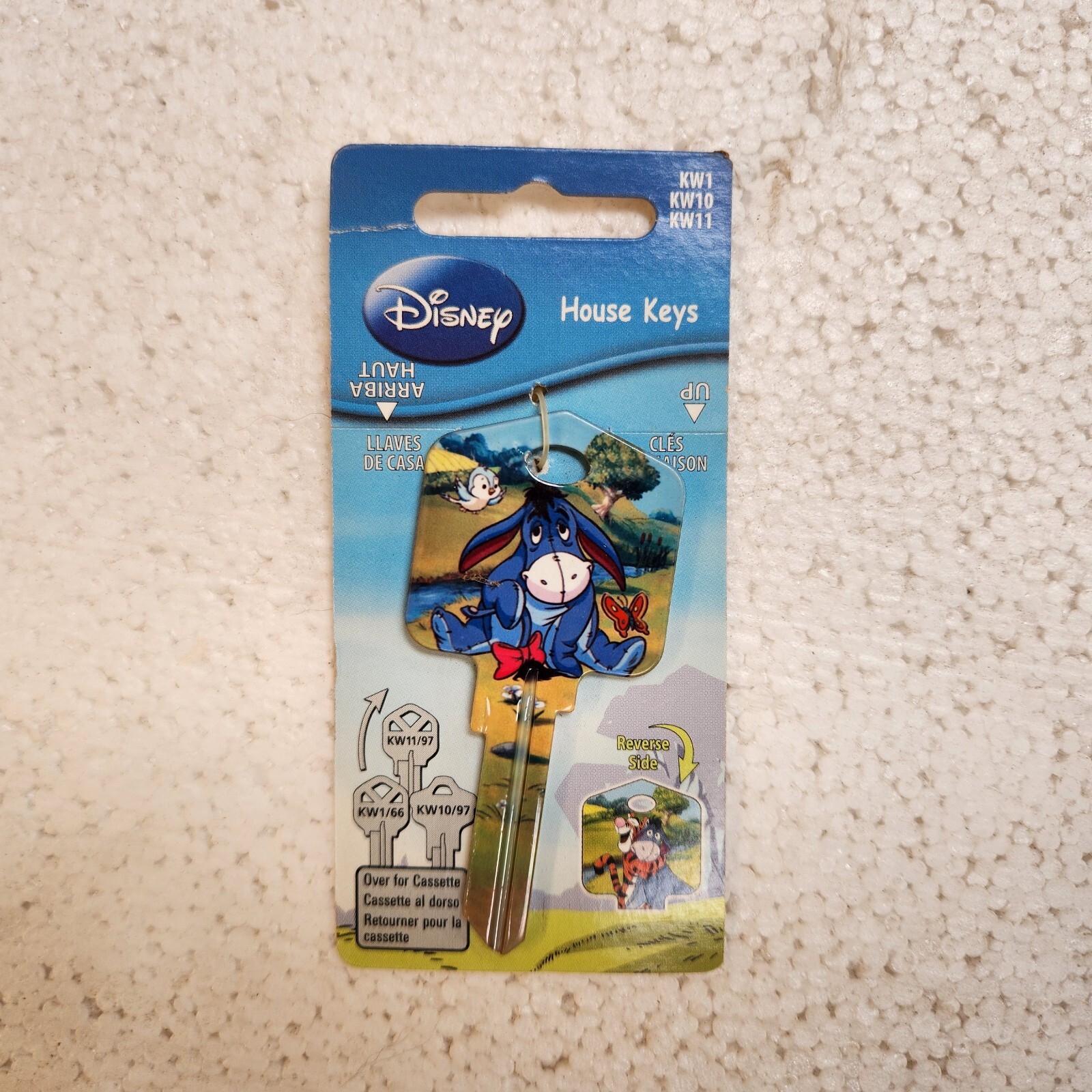 NEW Disney House Key Blank Featuring Eeyore & Tigger - KW1 KW10 KW11