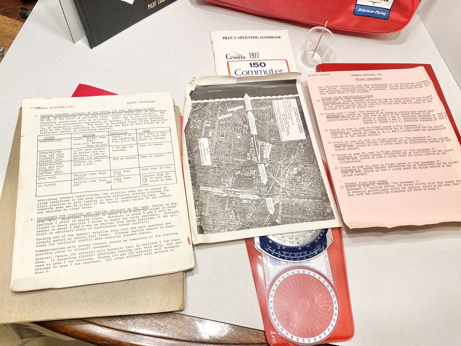 Cessna 1977 150m Commuter Operating Handbook + Training Enrollment Package