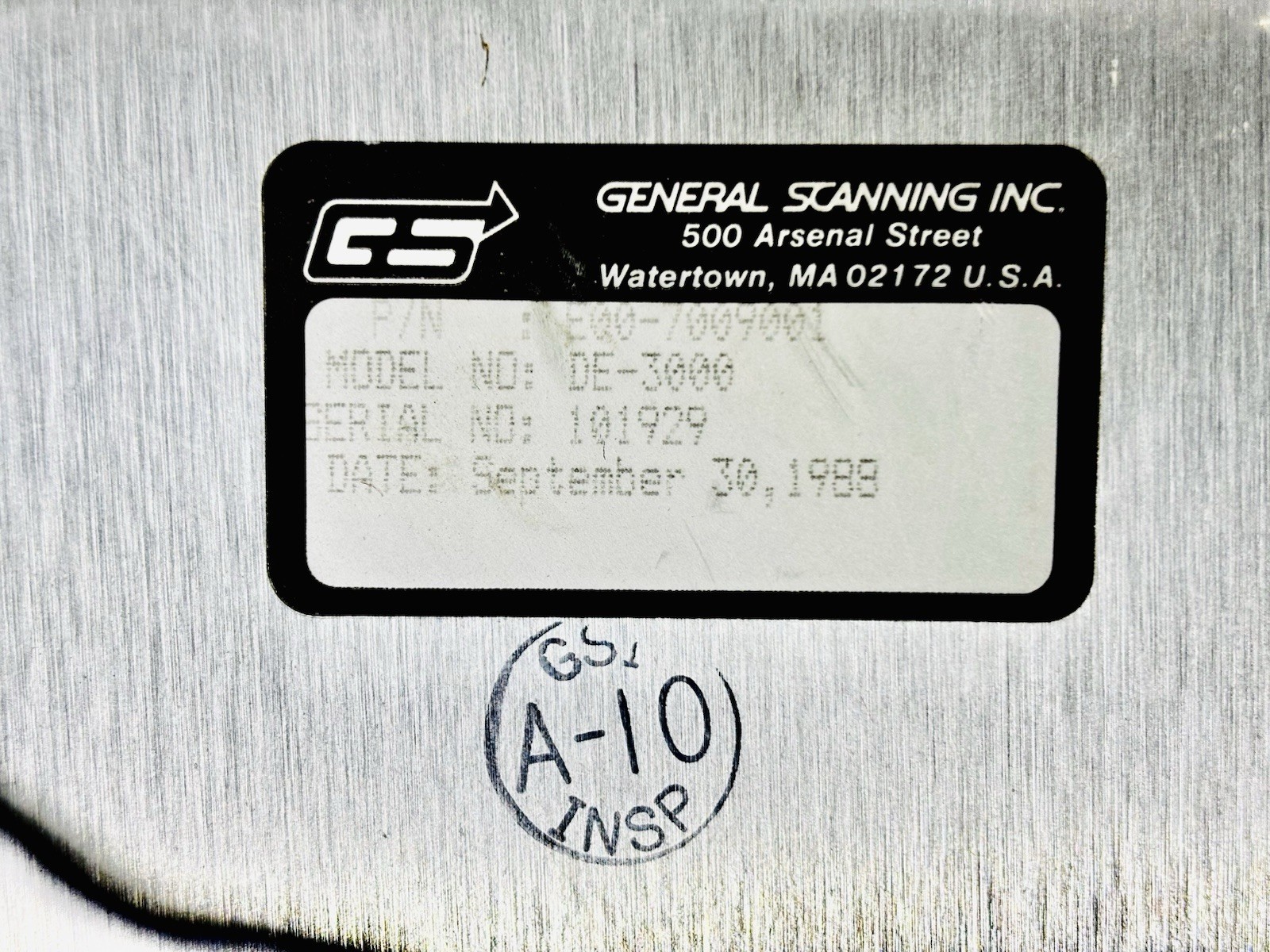 General Scanning DE-3000 Galvo Controller + Quantronix Q-Switch- 1988 Laser Sys