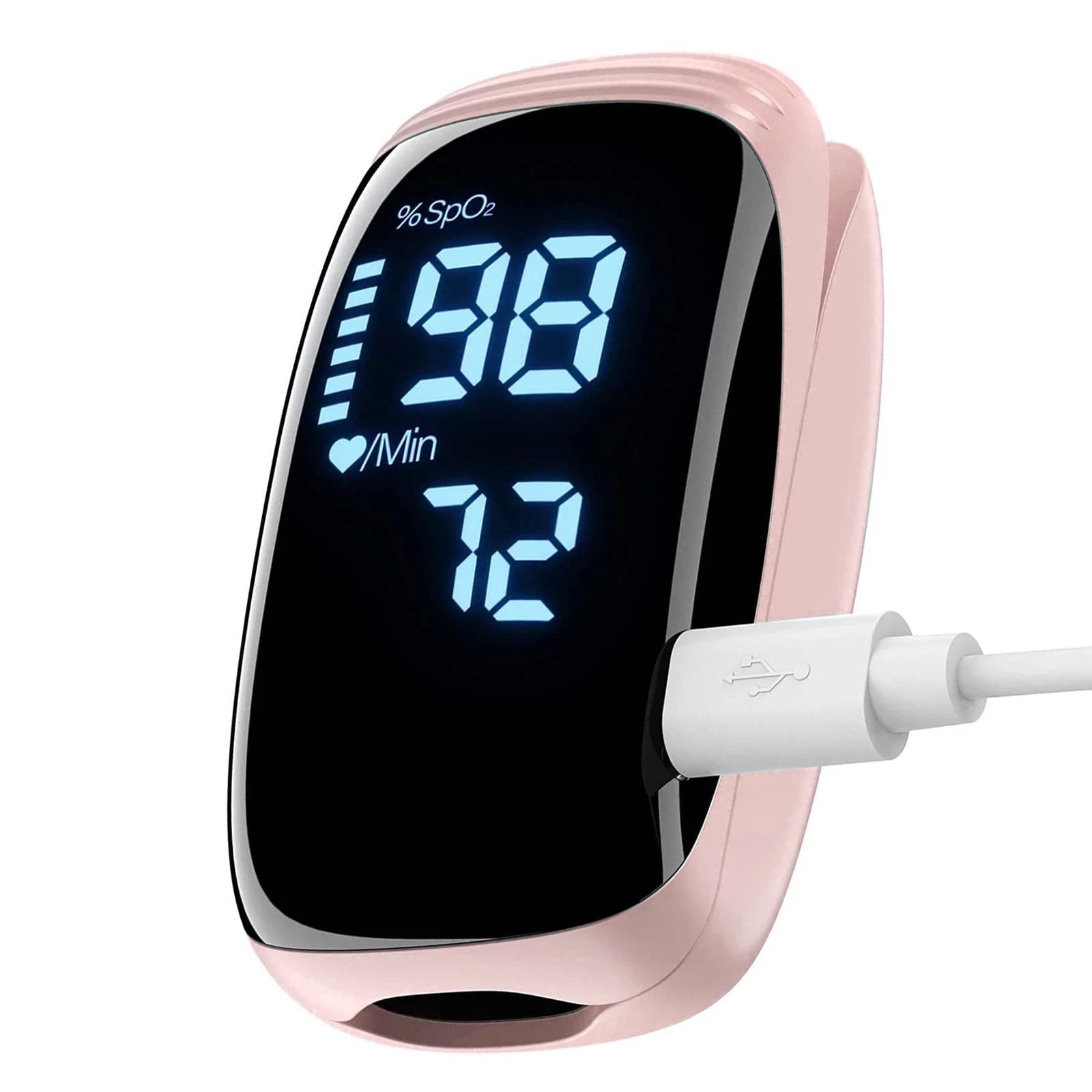 Pulse Oximeter Fingertip with Rechargeable, Oxygen Meter Finger Pulse Oximete...