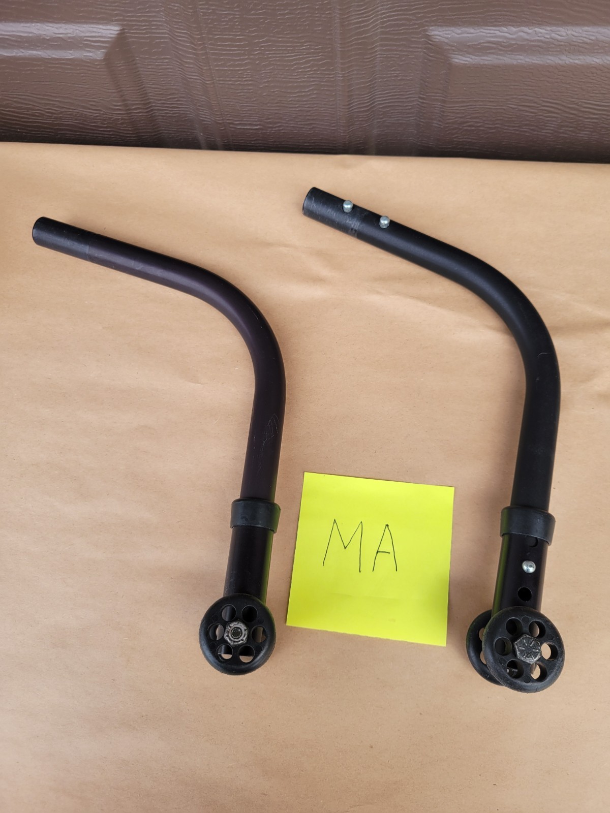 Quickie 2 Wheelchair ANTI TIP TIPPERS WHEELS Wheelie Bars Parts Used Qxi Lx Qx