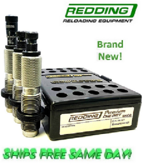Redding Carbide Premium Deluxe 3 Die Set w/STD Micrometer for 300 Win Mag 68153