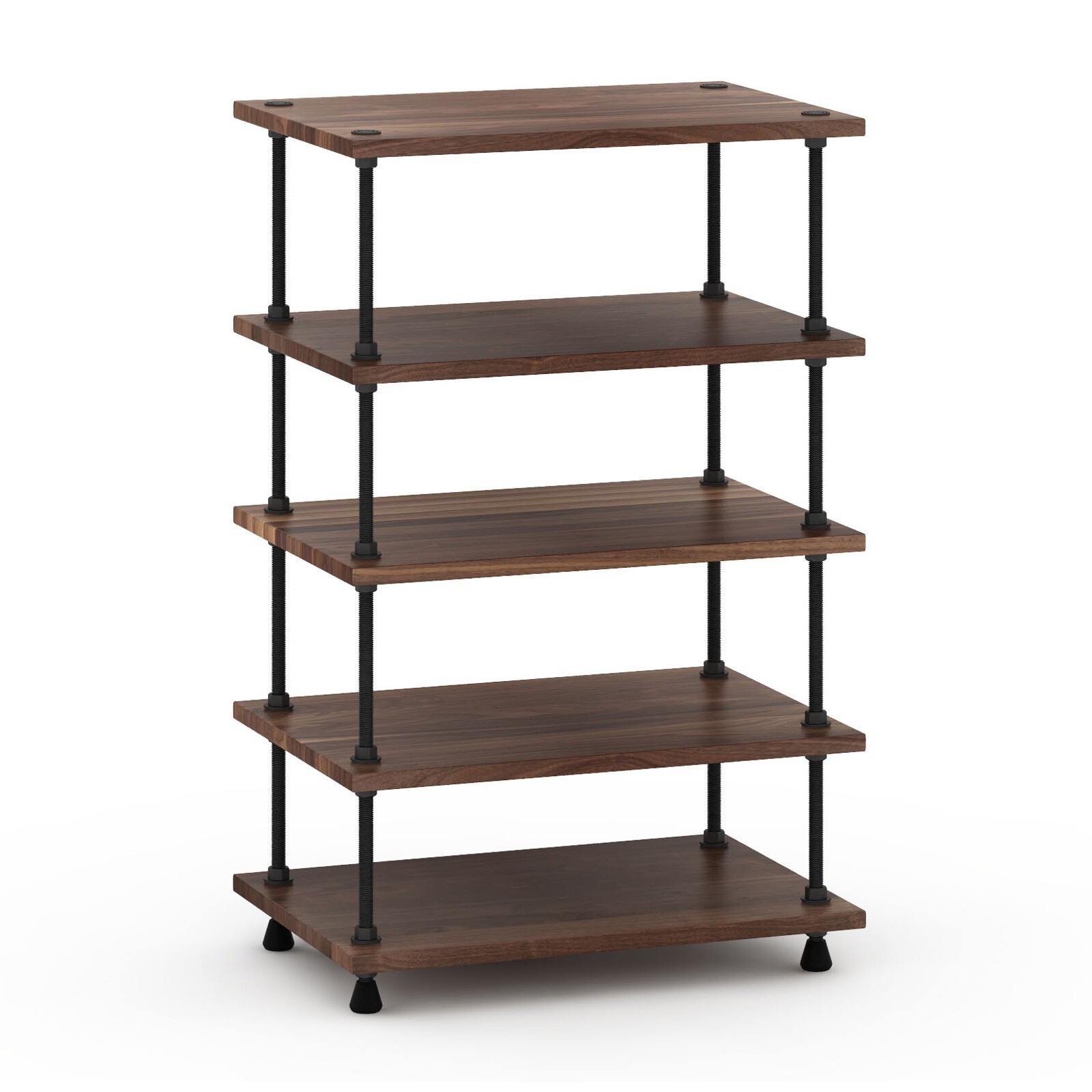 Salamander Archetype 5.0 5-Shelf Audio Rack Real Walnut Wood