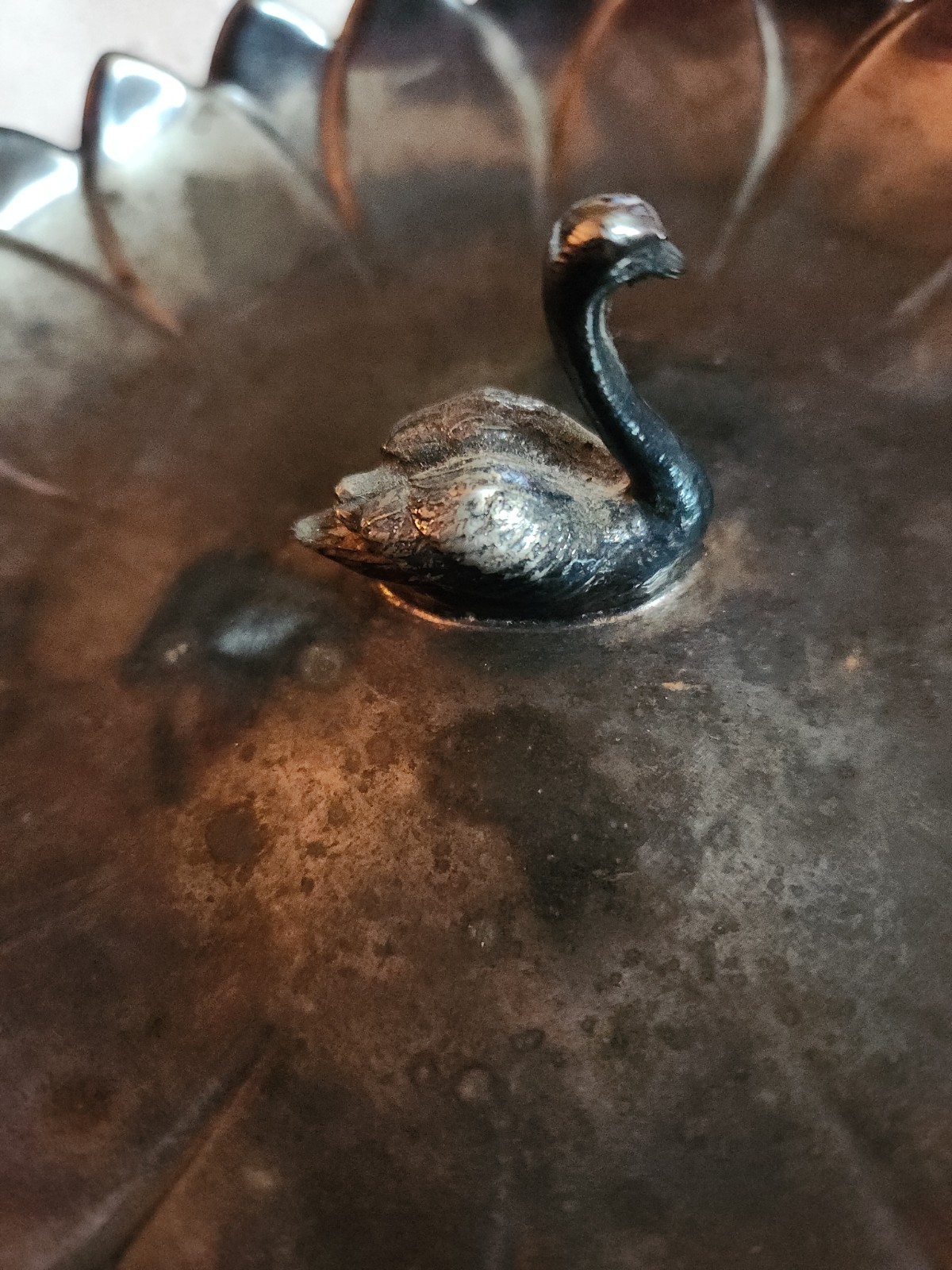 Reed & Barton 100 Silverplate Swan Dish