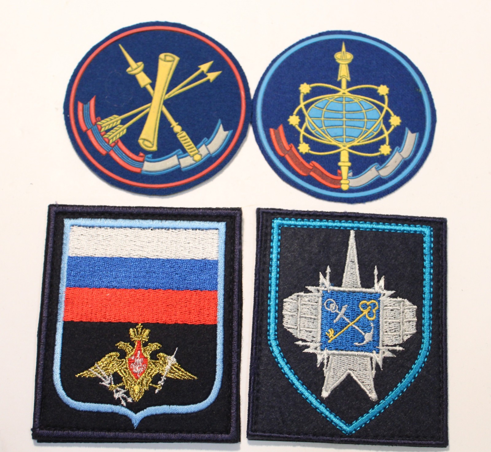 3 Russian Space Force uniform patches chevrons
