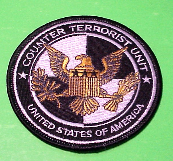 UNITED STATES OF AMERICA COUNTER TERRORIST UNIT 3 1/2"  OBSOLETE SHOULDER  PATCH