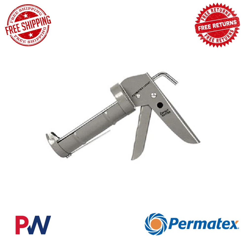 Permatex Short Caulking Gun -75F to 450F Degree Resists ATF Coolant Oil 800368