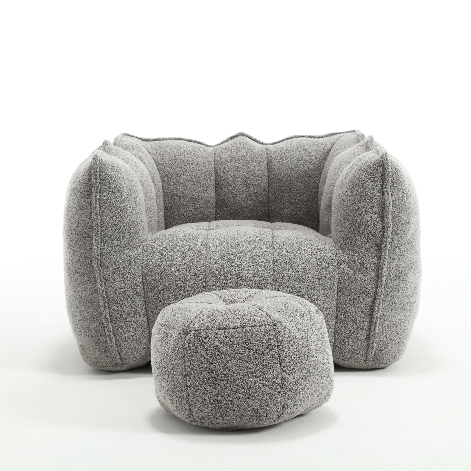 Soft Bean Bag Chair with High Resilient Foam(Chips)for living room and bedroom,