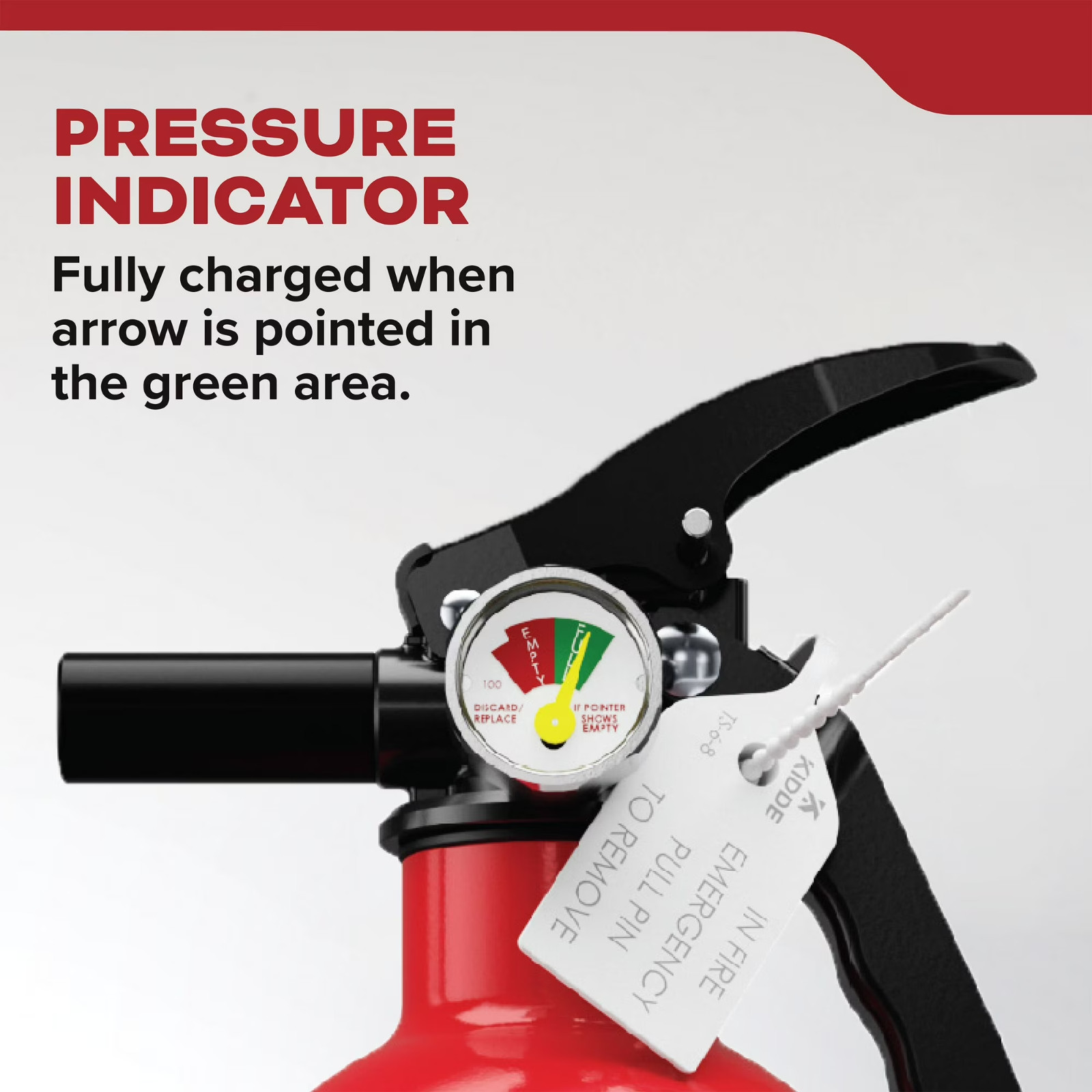 Kidde Basic Fire Extinguisher For Home, Residential 1A10BC, Easy-Pull Safety Pin