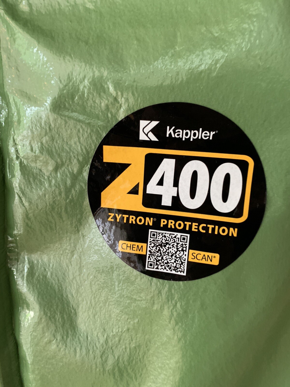 Kappler Zytron 400 CE Type 3 Coverall Zipper Front Z4H428 Elastic  Free Ship