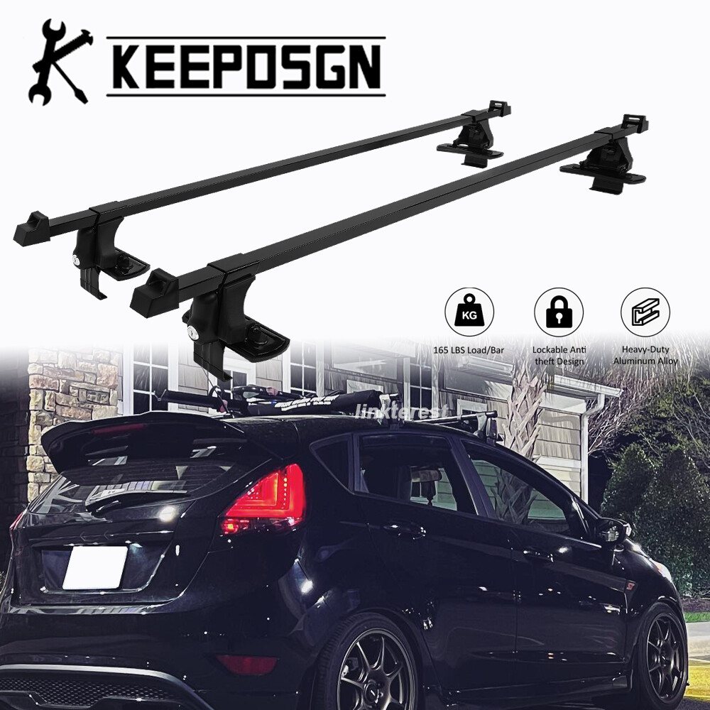 for Ford Fiesta Car Top Roof Rack Cross Bars Cargo Carrier Luggage Aluminum Lock