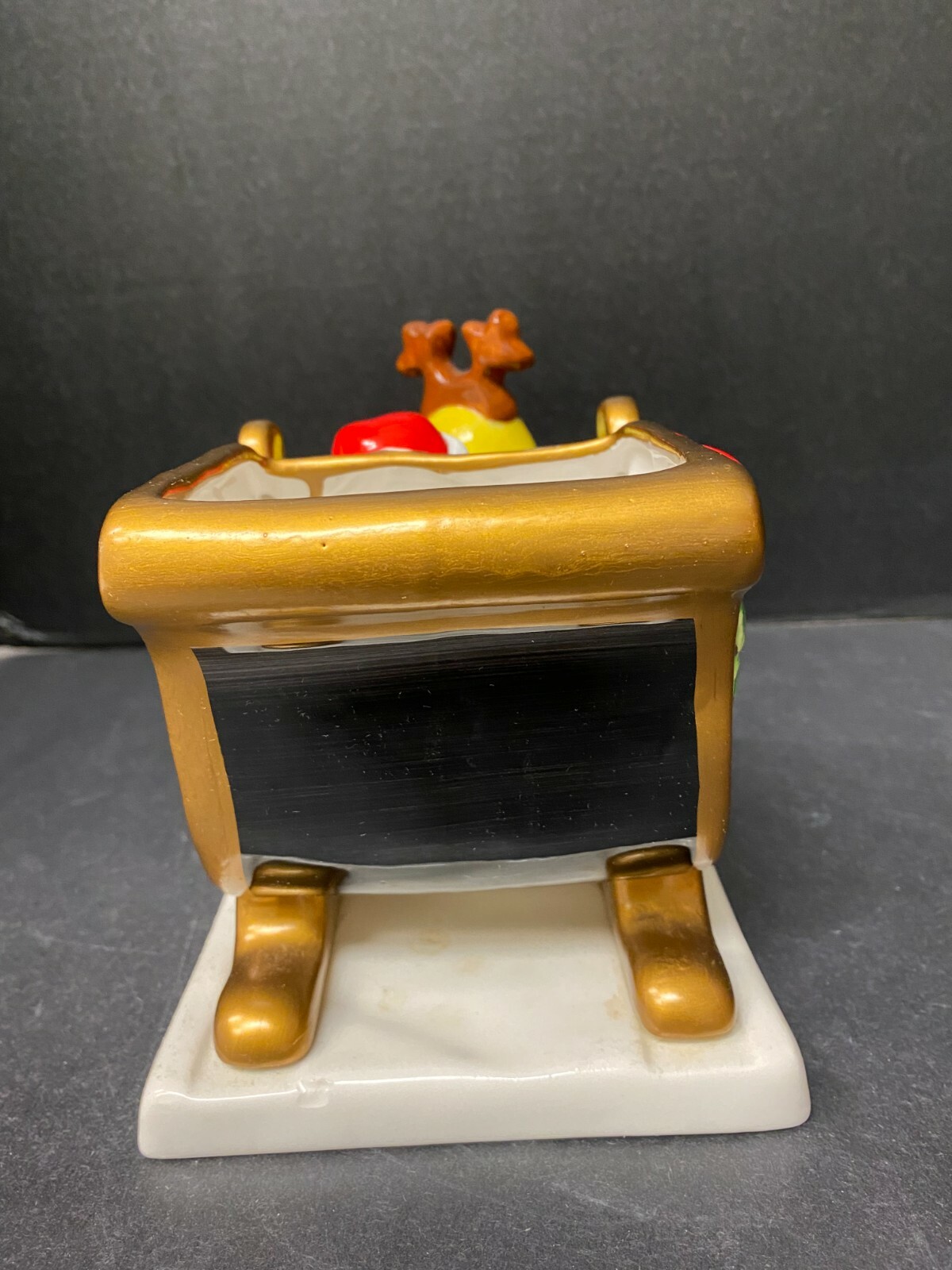 M&M's Christmas Sleigh FTD Mars Planter Rare