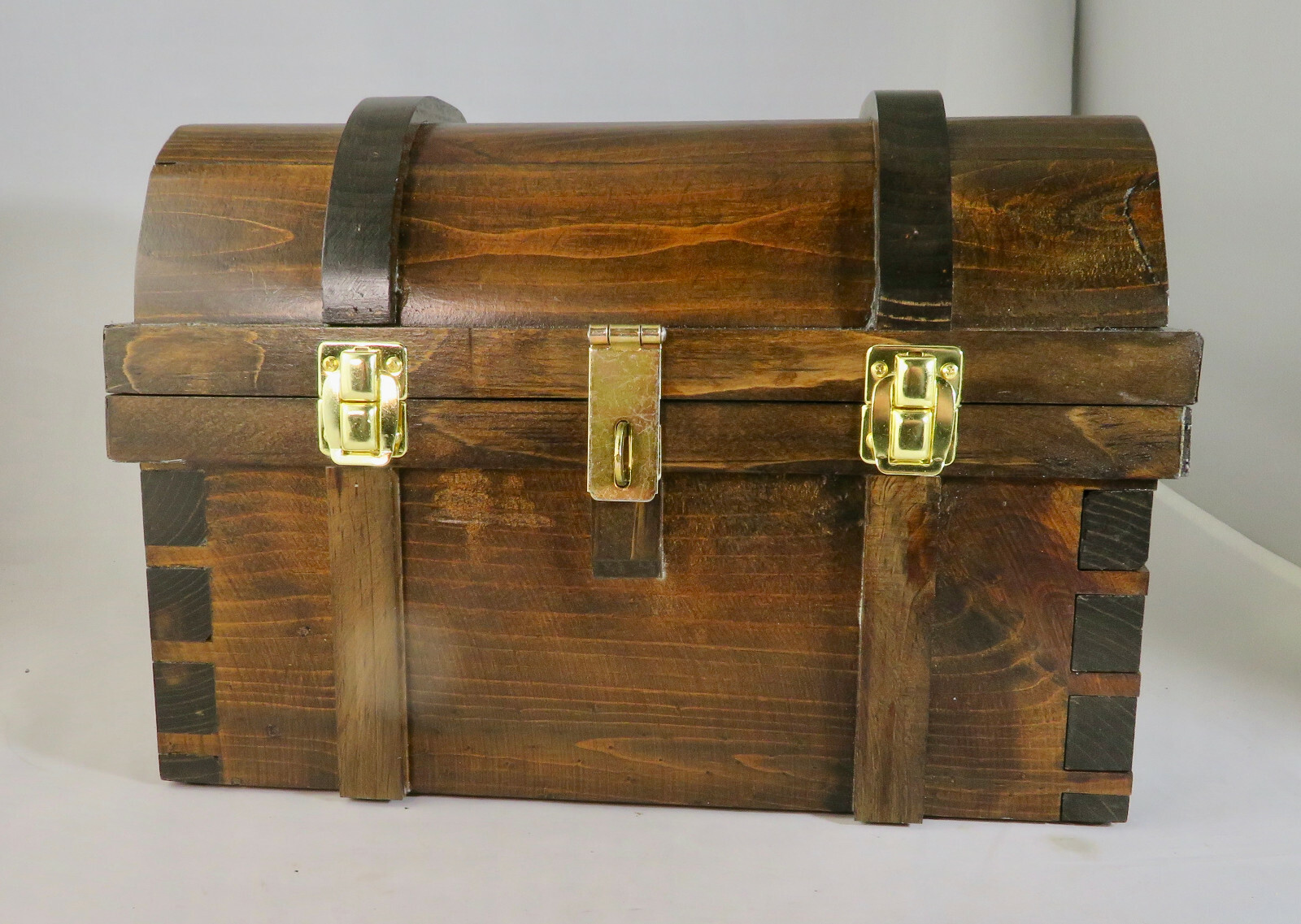 "Puzzle" Pirate Treasure Chest - Handcrafted - All Brass - 2 Secret Compartments