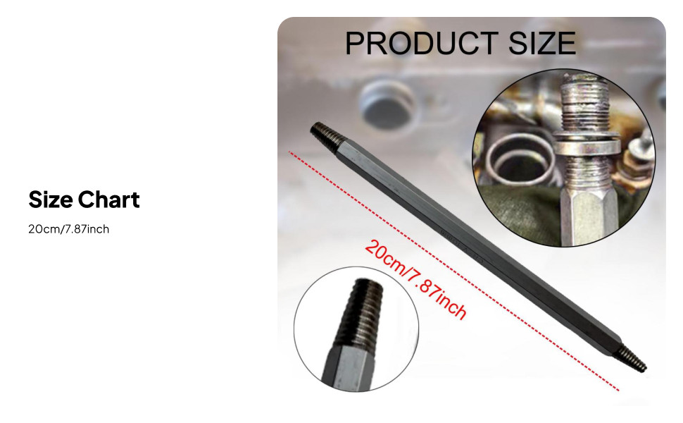 Broken Spark Plug Removal Tool Steel Easy Out Easily Remove Hexagonal Grip Screw