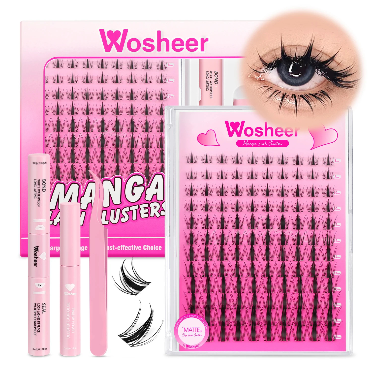 Manga Lash Clusters Kit Fairy Lash Clusters Extensions Individual Lashes