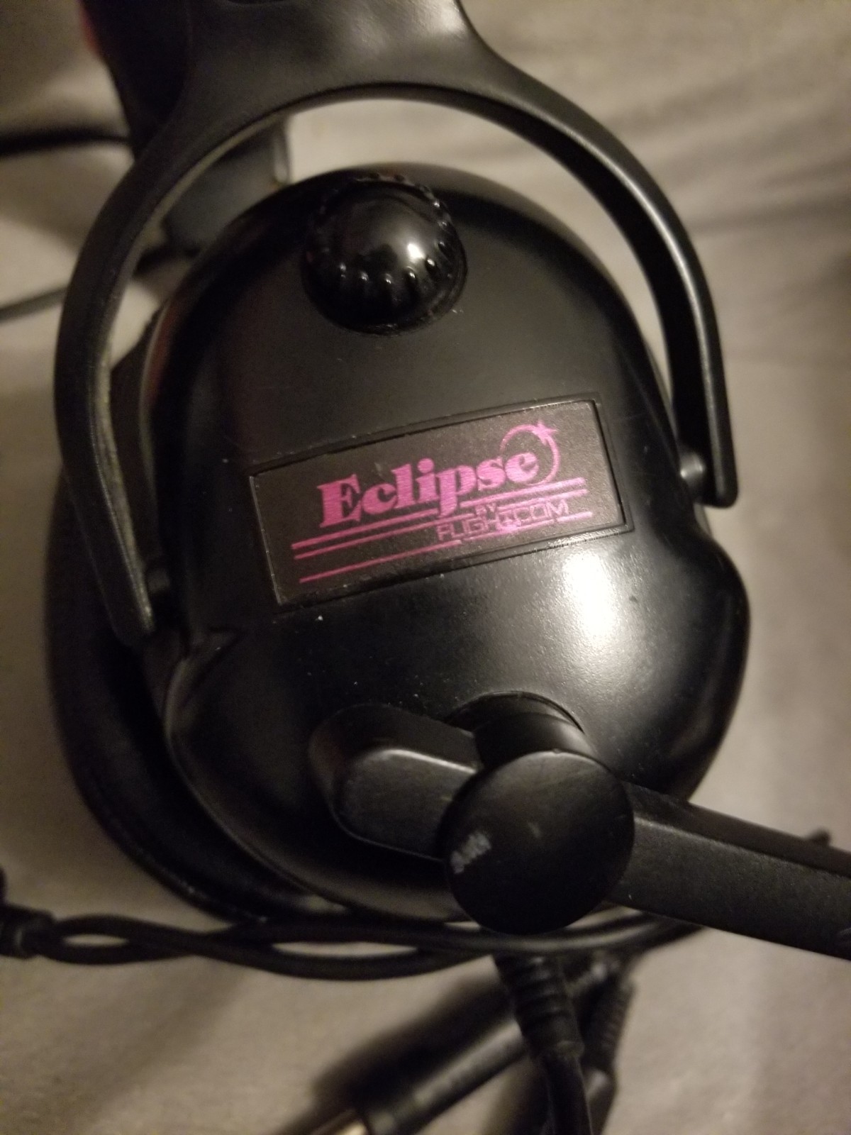 Aviation Headset Eclipse Flightcom Light Use - Working