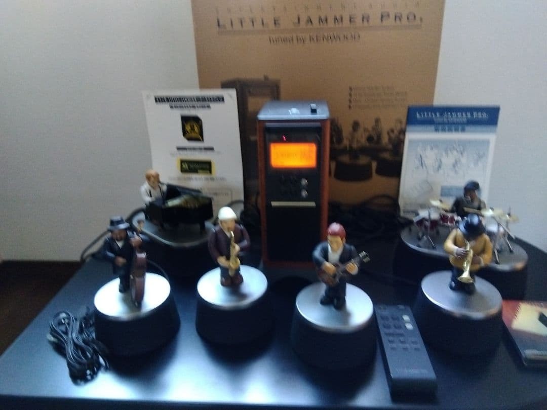Bandai Little Jammer Pro Tuned by KENWOOD LJP01-K Jazz Band Figure Set Used