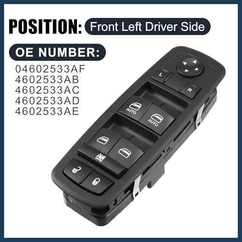 Power Window Switch, Front Left Driver Side Window Control Switch