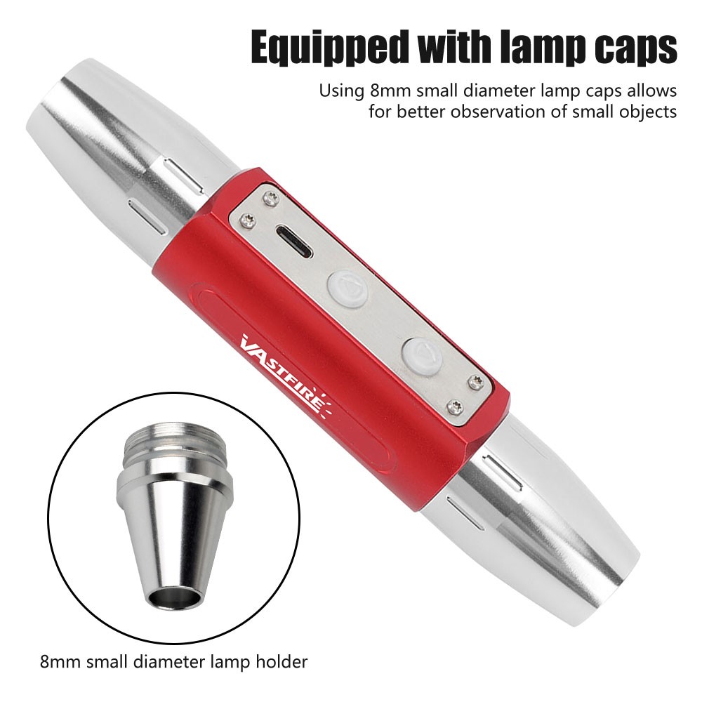 Six Light Source Rechargeable Jade Identification Flashlight UV LED Jewelry Test