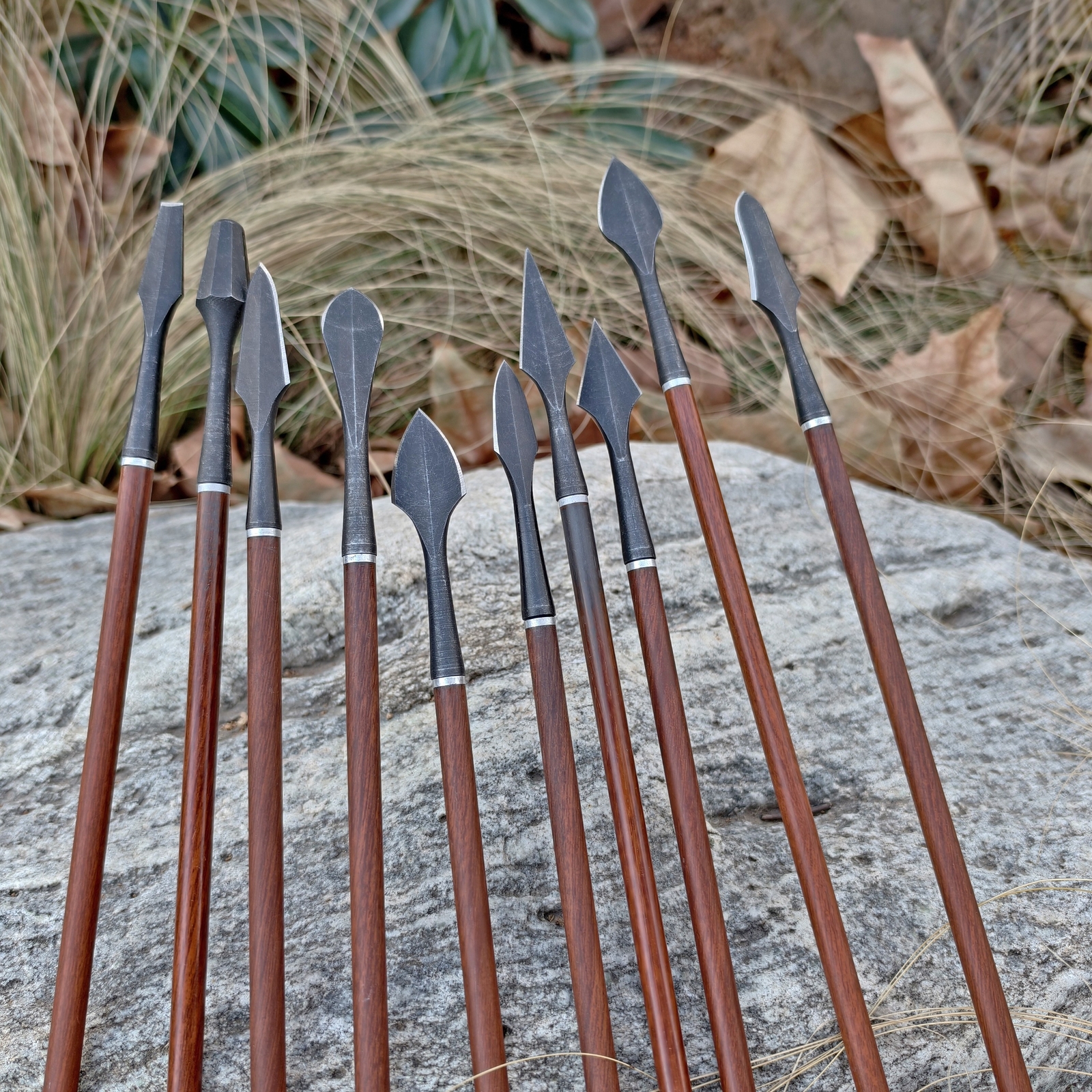 5XArchery Retro Arrowhead High-carbon Steel For OD 7.8mm Arrow Shaft Collectible