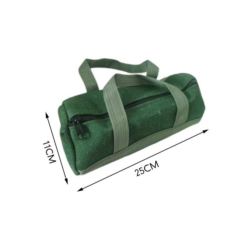 Durable Thick Canvas Pouch Tools Bag Storage Organizer Instrument Case Green