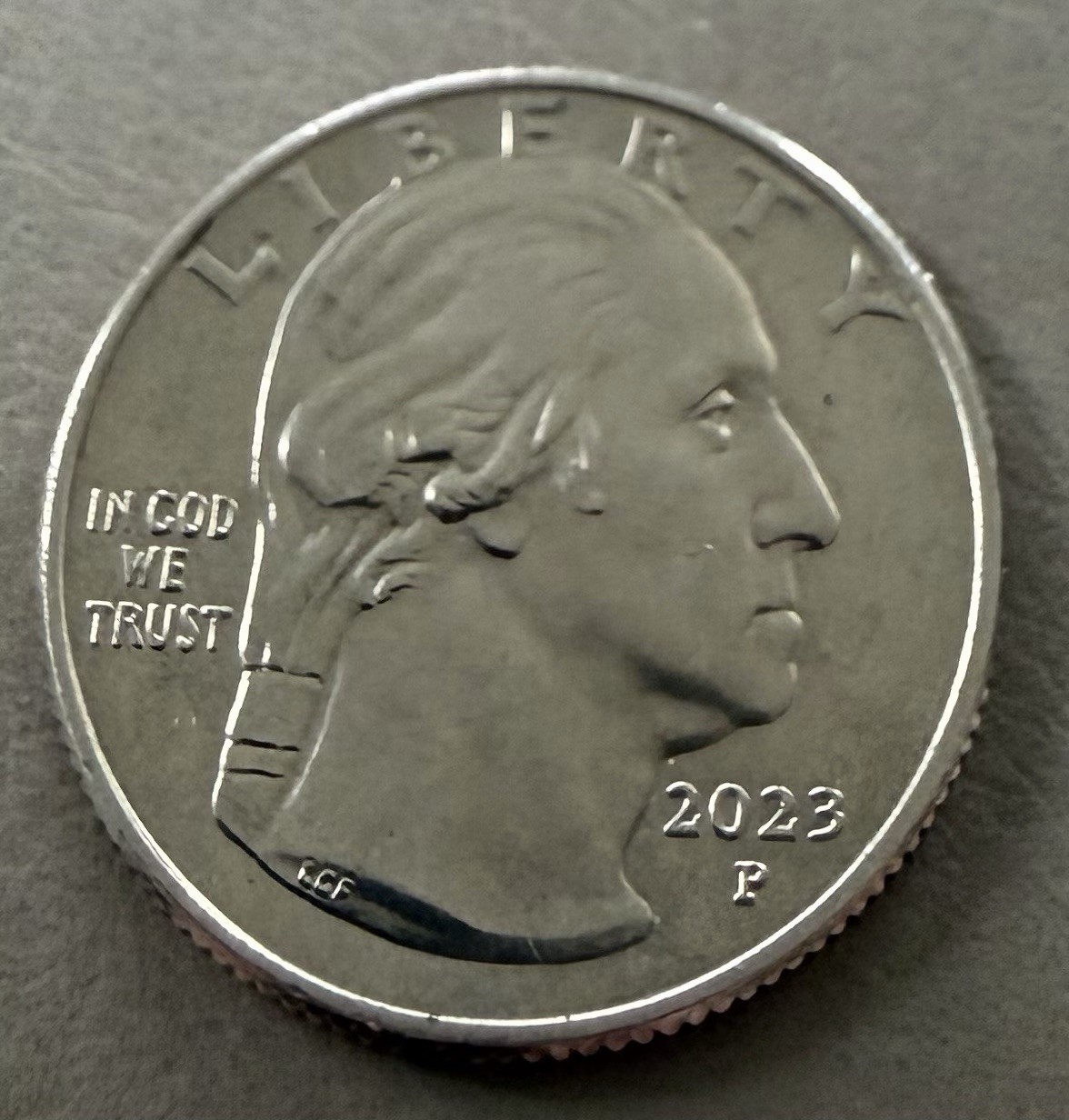 2023 P Jovita Idar Quarter Coin Mint Error Coin with 'In Cod We Trust' Design