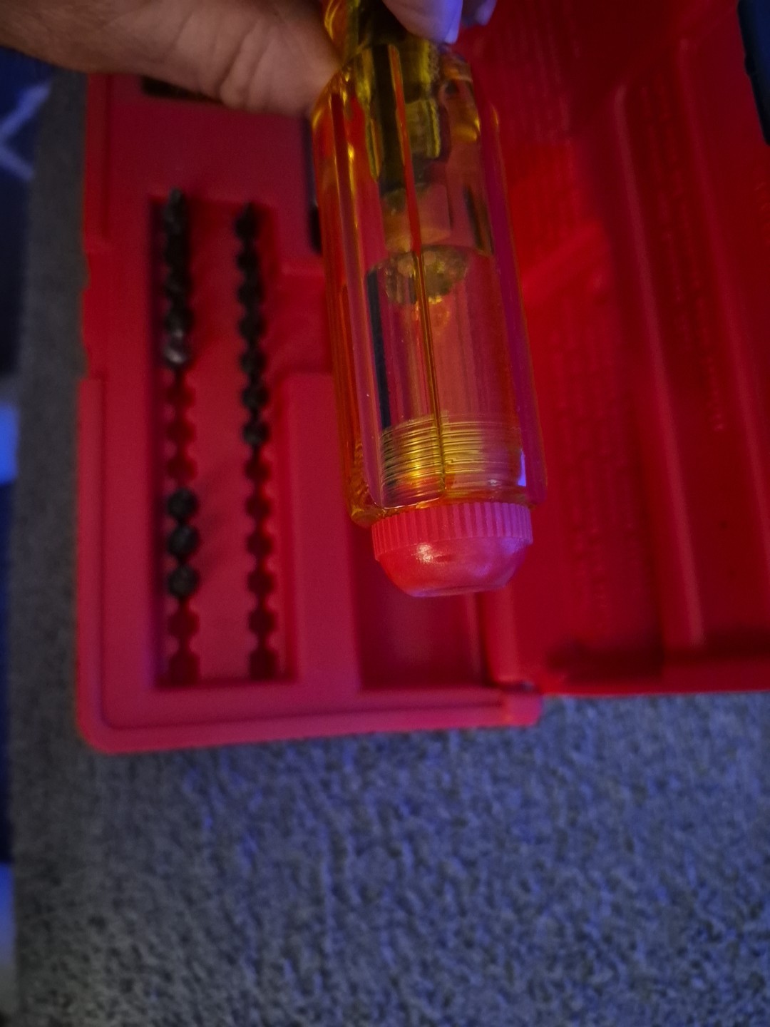 mac tools magnetic screwdriver and bit set