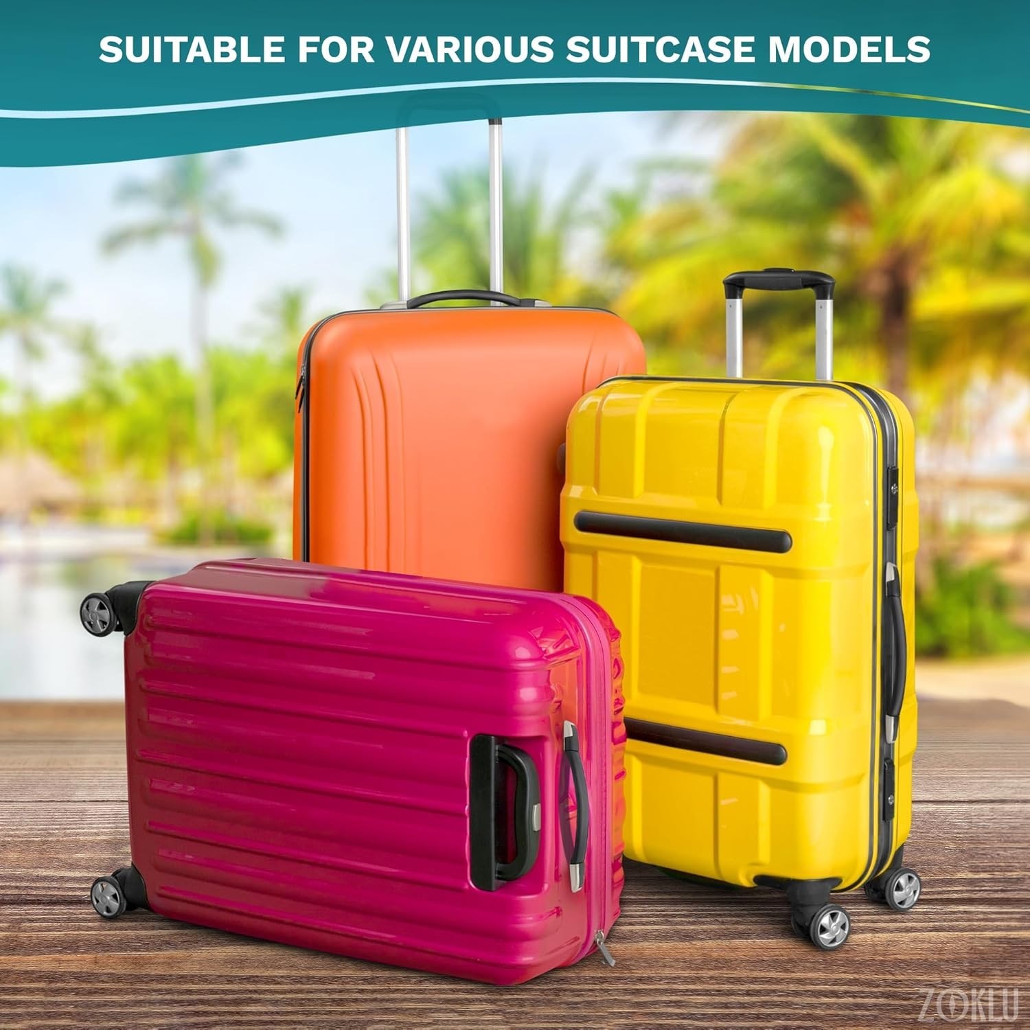 2 Pcs Luggage Handle Replacement – Durable Suitcase Handle Replacement with S...