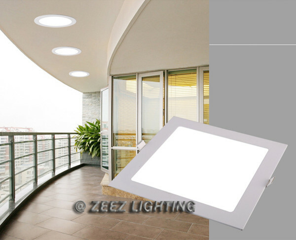10X Warm White 3W Square LED Recessed Ceiling Panel Down Light Bulb Lamp Fixture
