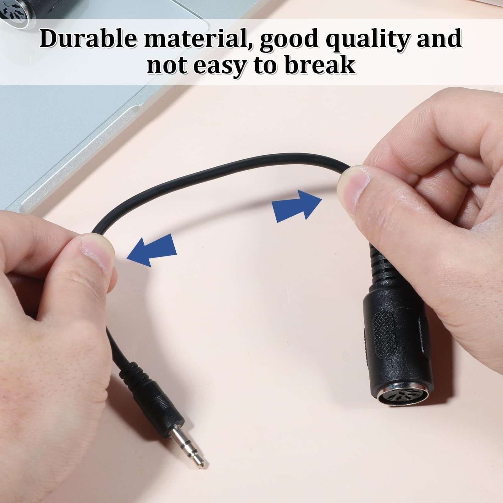 Eldraqth MIDI to 3.5mm Adapter 2 Pack - 9.5" Breakout Cable