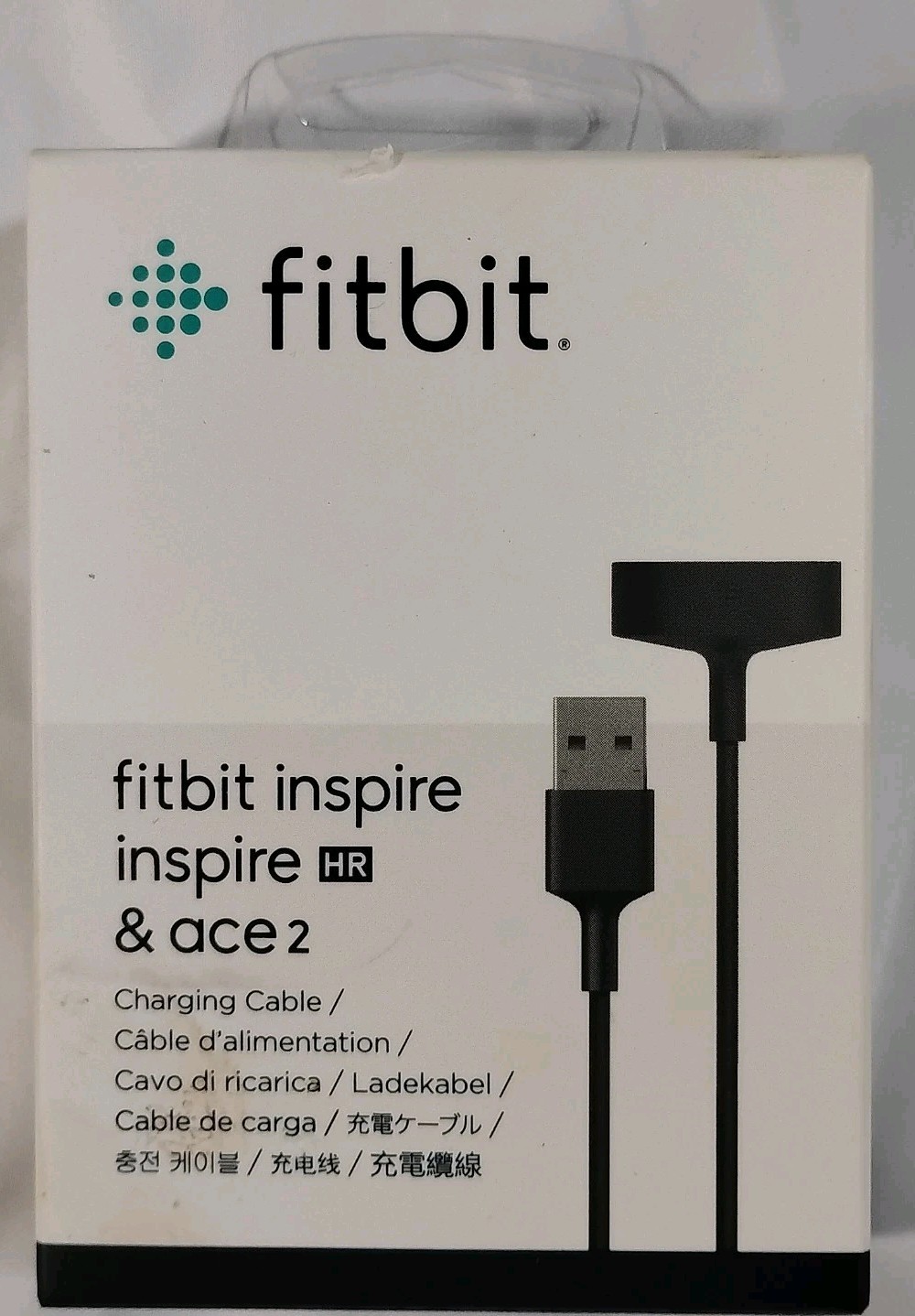 Fitbit Charging Cable for Fitbit Inspire/Inspire HR and Ace 2 Black FB169RCC NEW