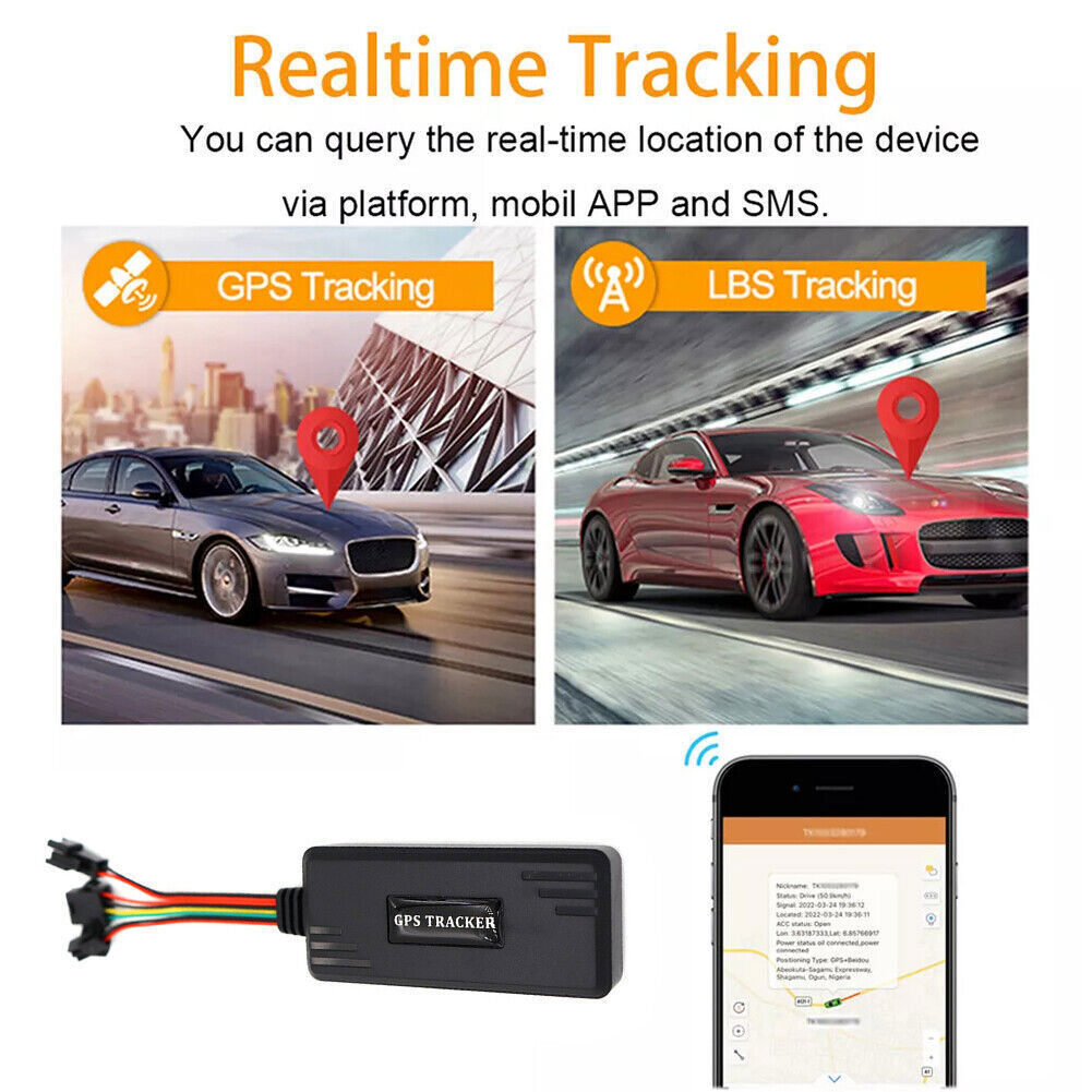 4x4G Car GPS Tracker Real-time Tracking Locator Device Remote Control Anti Theft