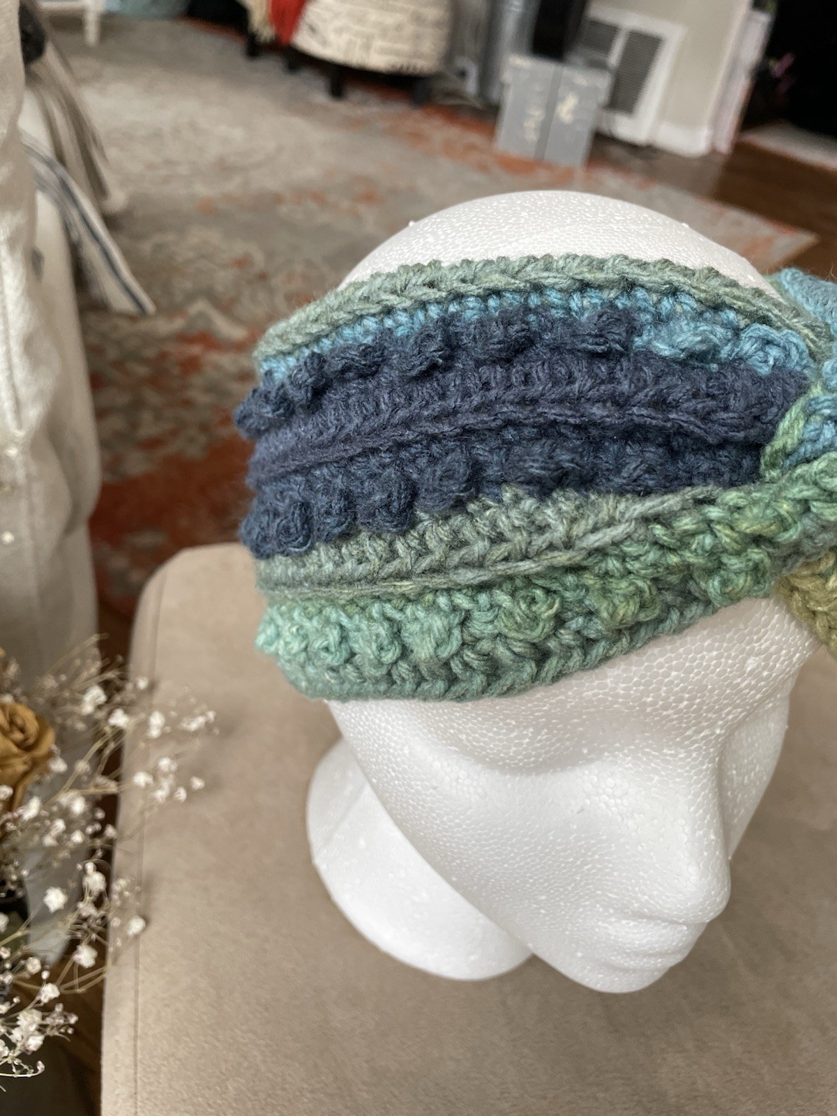 Crocheted Ear Warmers, Handmade