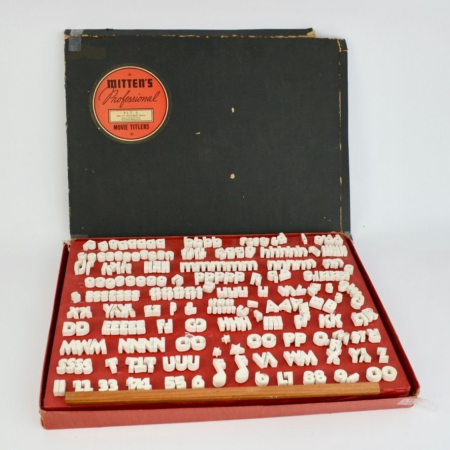Mittens Professional Movie Titlers Set PLT-3 Vintage