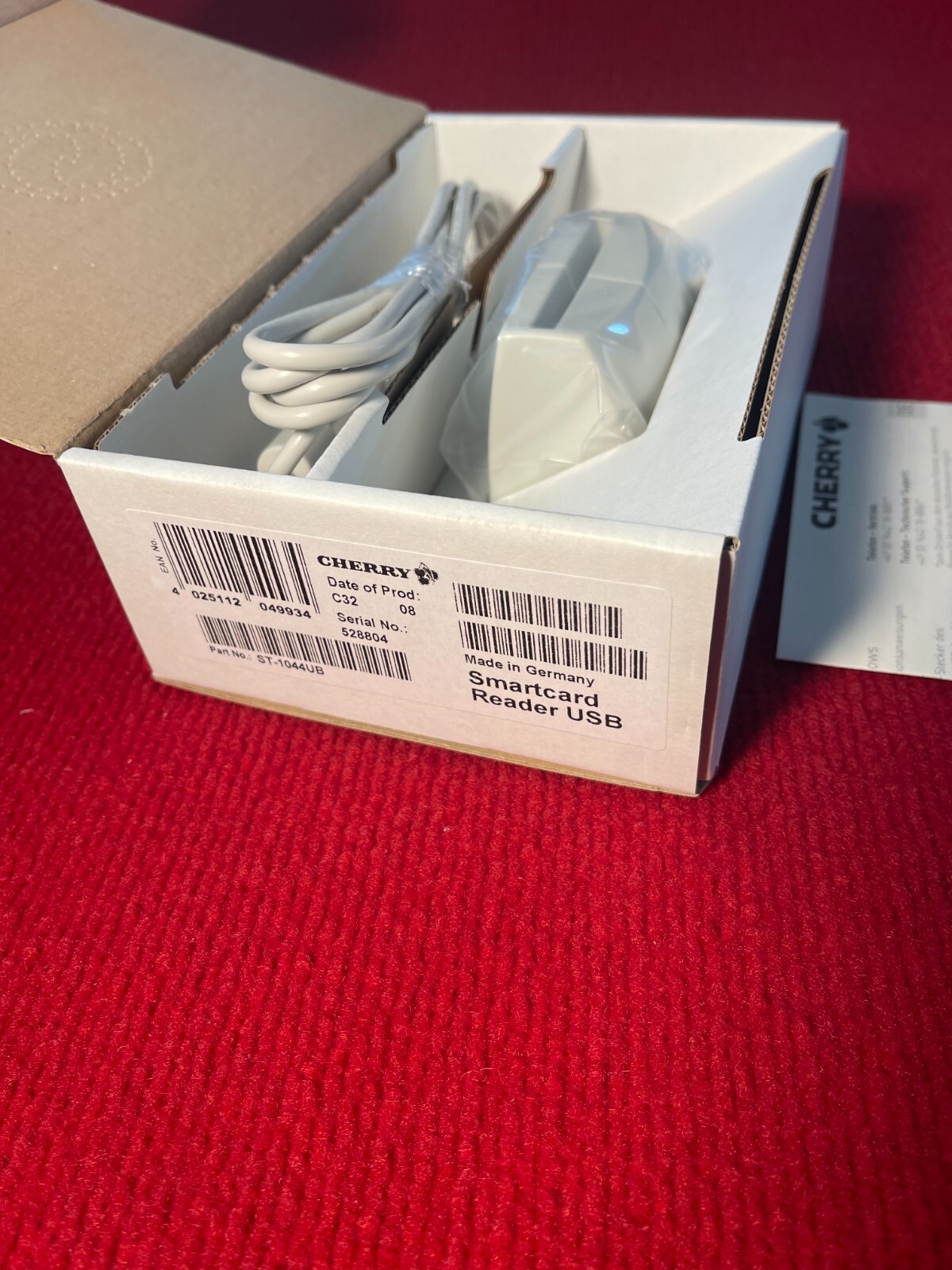 Cherry ST-1044UB Standalone USB Desktop Smart Card Reader