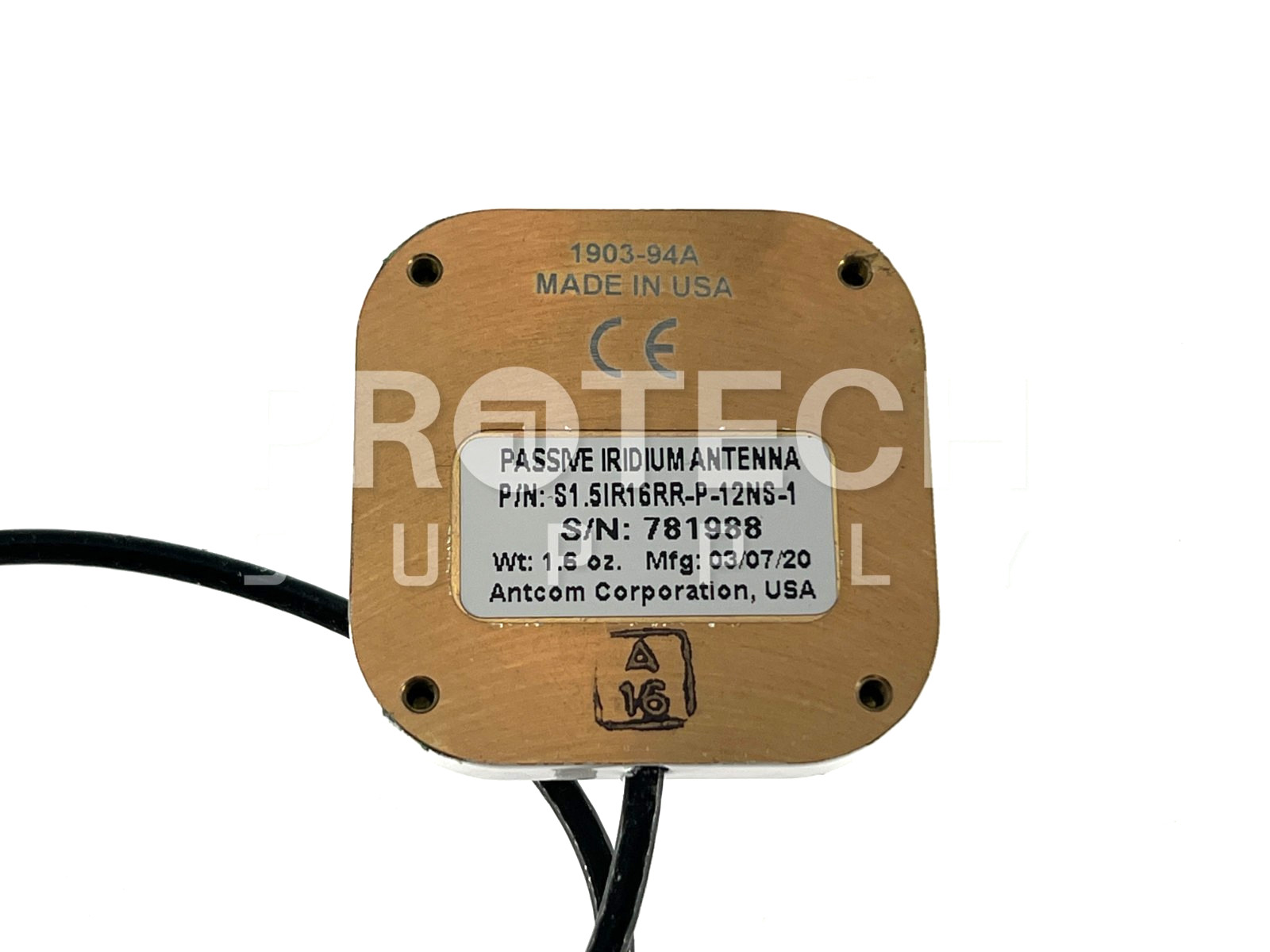 Antcom S1.5IR16RR-P-12NS-1 Passive Iridium Antenna NEW GUARANTEED