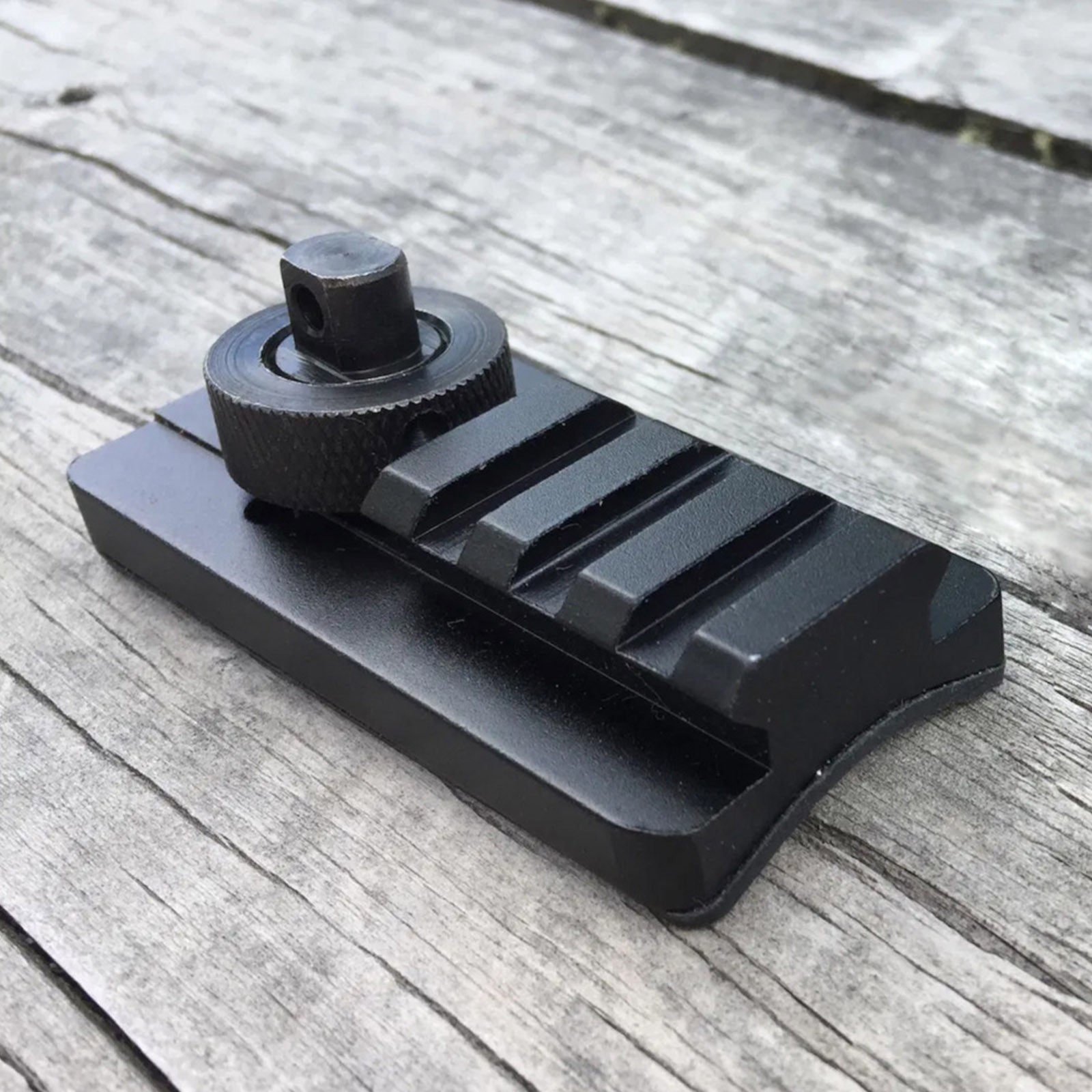 Tripod Connector Adapter 20mm Picatinny Rail w/3 Slots for Hunting Shooting Kit