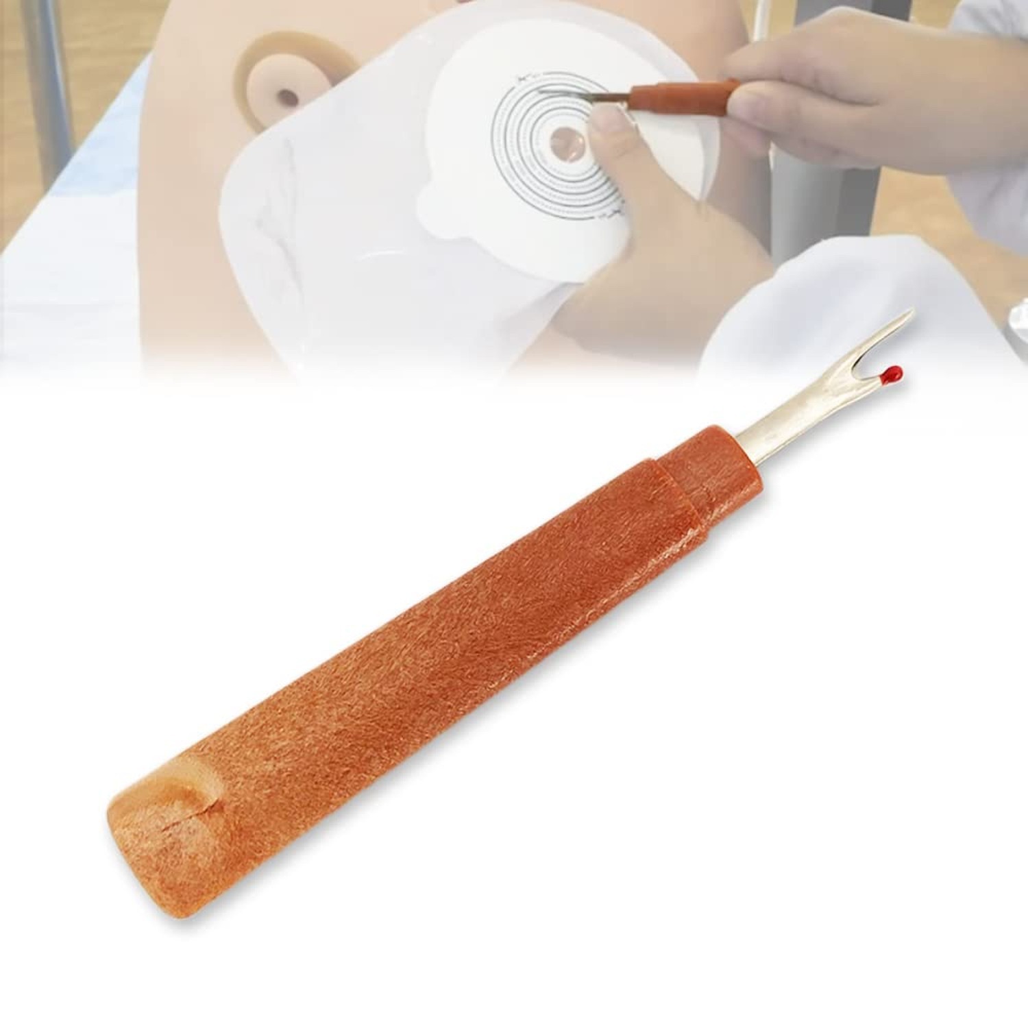 Ostomy Bag Scissor for Colostomy Ileostomy Care, Stoma Pouch Shear Nursing Cu...