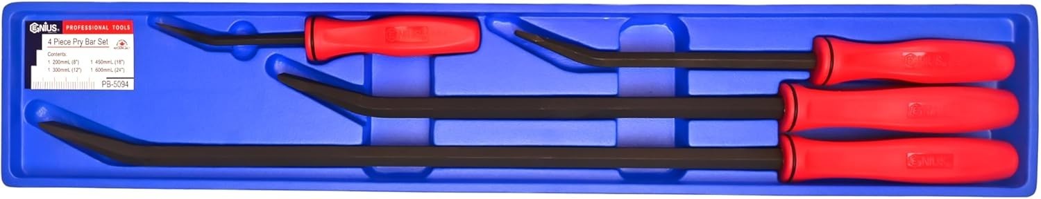 Genius Tools 4 Piece Pry Bar Set PB-5094