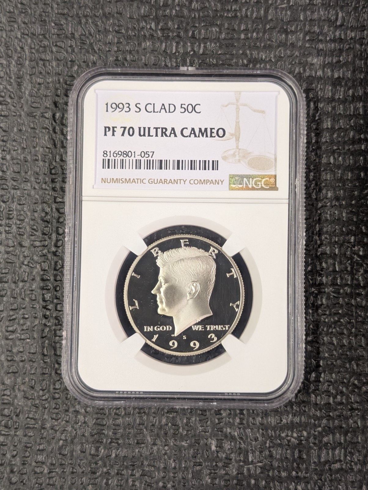 1993-S CLAD NGC PF 70 ULTRA CAMEO KENNEDY HALF ** TOP POP STUNNING PROOF COIN**