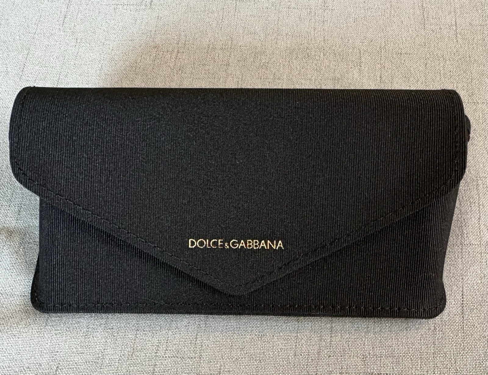 Dolce & Gabbana Black Sunglasses Case Snap Closure Preowned