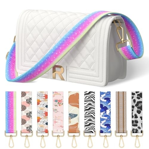 Wide Shoulder Strap Purse Strap Adjustable Replacement Rainbow Mermaid