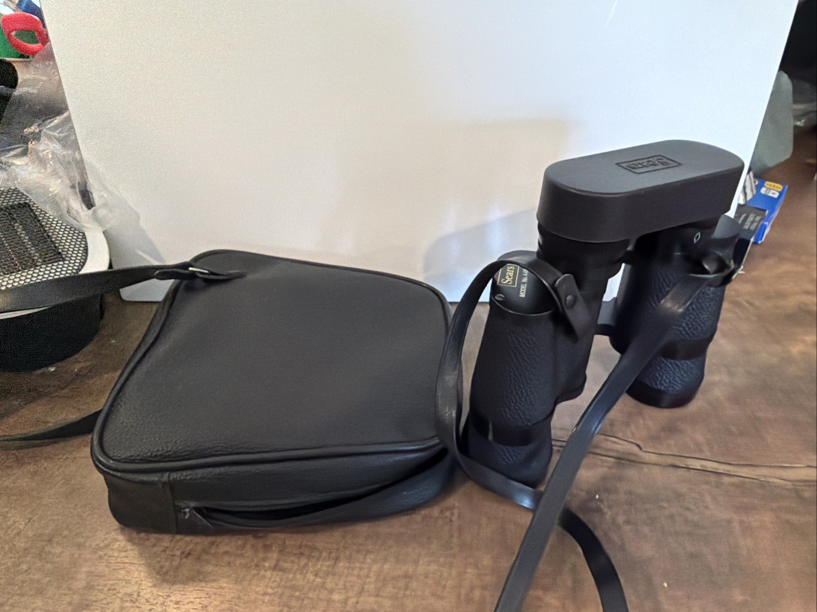 Vintage Sears 7 X 35 Binoculars 445.25000 Coated Optics Black Wide Angle