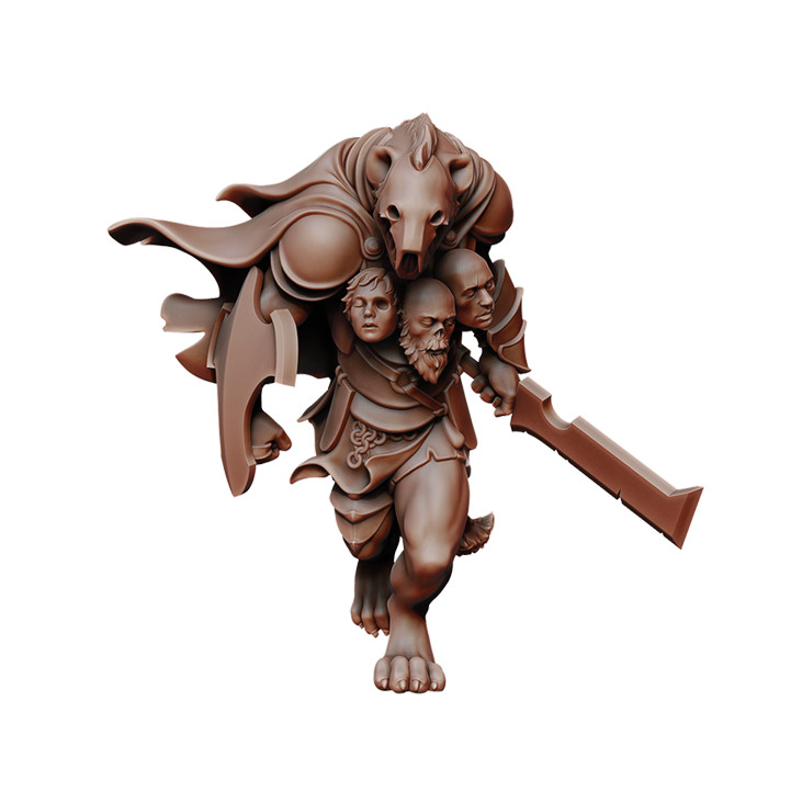 Gnoll Fighter Head Hunter - Dungeons and Dragons - Fantasy Miniature Tabletop