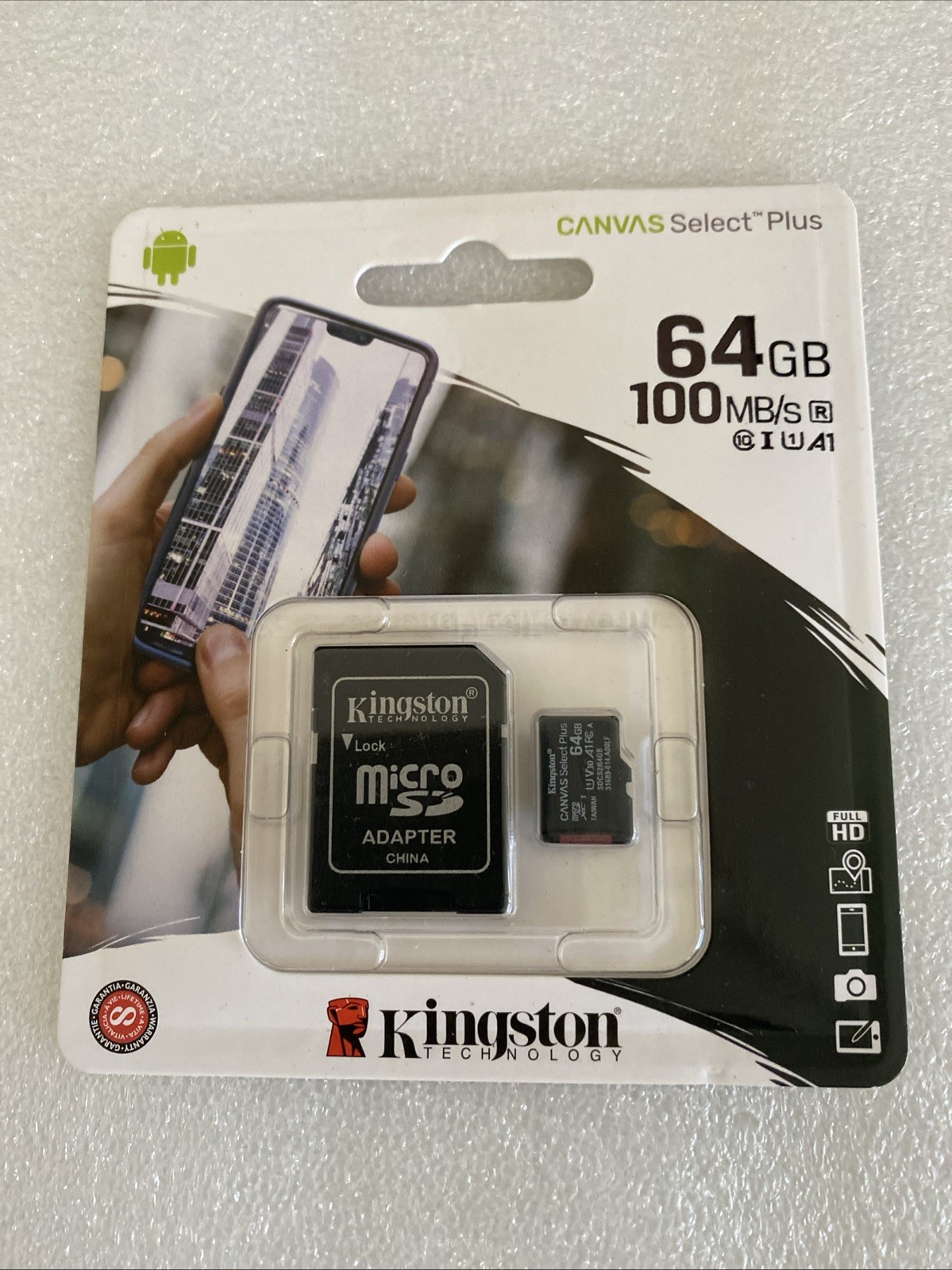 Kingston 64GB MicroSDHC Memory Card for with SD Adapter