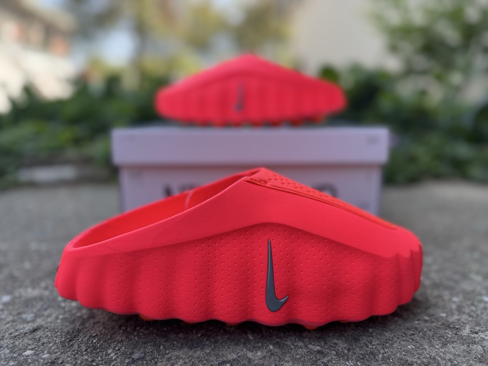 Brand New NK Mind 001 Sliding Model with Box "Solar Red" Men Shoes HQ4309-600