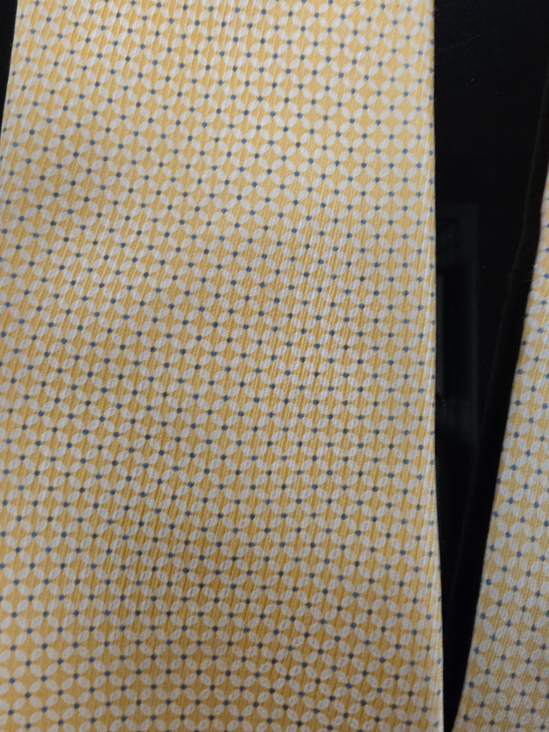 nautica yellow blue white striped silk satin men's tie classic neckwear, NES8