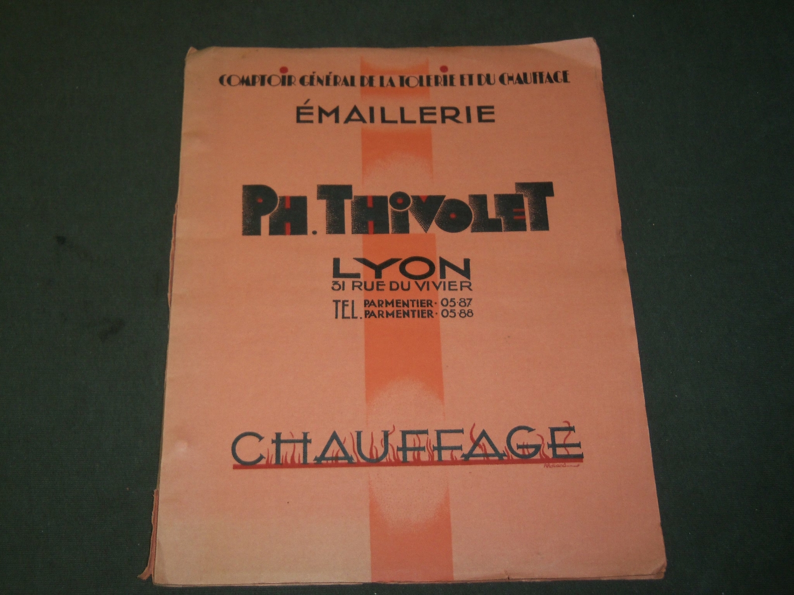 1900'S L'EMAILLERIE MODERNE THIVOLET FRENCH CATALOG - FURNITURE - J 3706