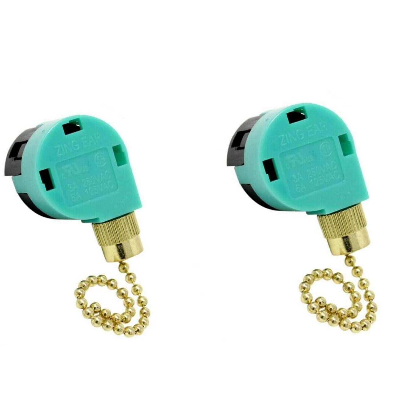 For ZING EAR ZE-268S6 Pull Chain Switch 4Wire 3 Speed Ceiling Fan Switch 6A 125V
